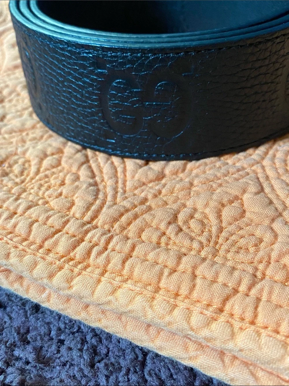 Gucci black leather